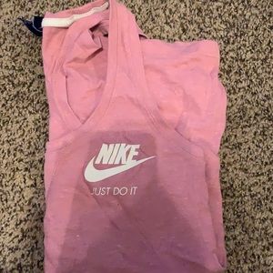 pink Nike workout tank top